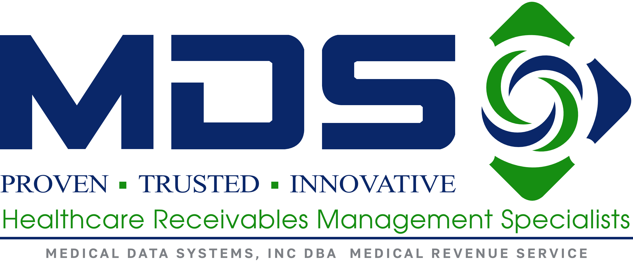 Medical Data Systems Logo. Proven. Trusted. Innovative.